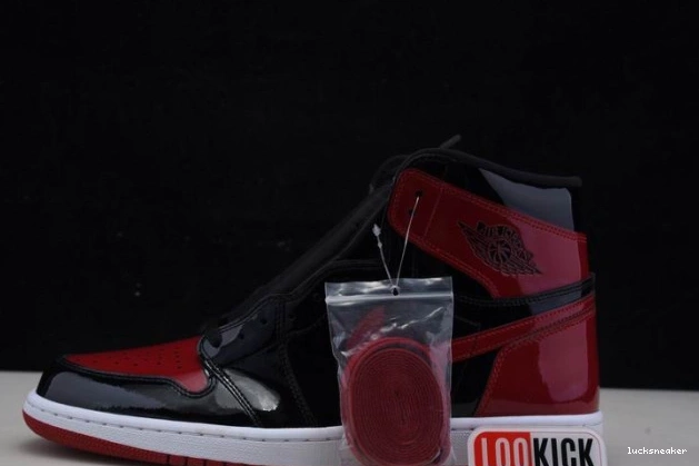 Cheap LUCY 1 High 555088-063 Bred OG Air Jordan Patent 0727